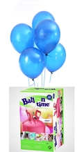 Helium Balloon time + balónky modré 30ks