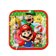 Super Mario talíře 8ks 18cm x 18cm