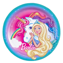 Barbie talíře 8 ks, 23 cm 