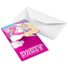 Barbie pozvánky na party 8 ks