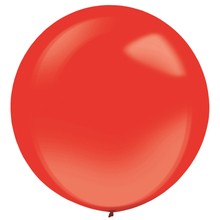 Balónek velký červený průhledný 61 cm