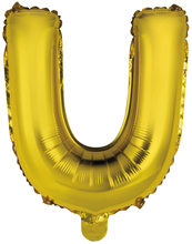 Písmeno U zlatý balónek 40 cm