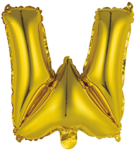 Písmeno W zlatý balónek 40 cm