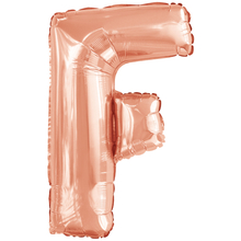 Písmeno F růžovo-zlaté foliový balónek 86 cm