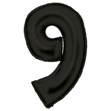 Balónek fóliový narozeniny číslo 9 černý 86 cm
