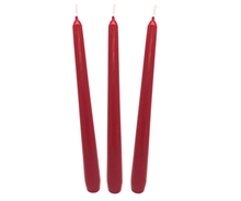 Svíčka červená se stearinem 25 cm 1 ks 