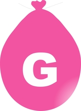 Balónek písmeno G růžové