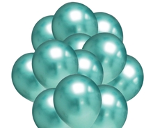 Balónky chromové zelené 20 ks 30 cm