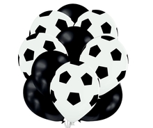 Set balónků fotbal černé+bílé s potiskem 
