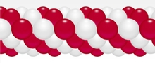 Balónková girlanda červeno-bílá 3 m