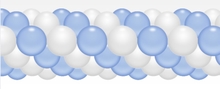 Balónková girlanda světle modro-bílá 3 m