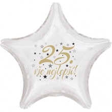 25. narozeniny balónek hvězda 