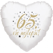 65. narozeniny balónek srdce