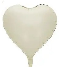 Balónek srdce smetanové 42 cm
