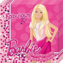Barbie ubrousky 20ks 33cm x 33cm