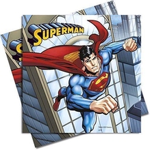 Superman ubrousky 20ks, 2-vrstvé, 33cm x 33cm