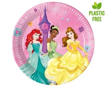 Princess talíře papírové 8 ks 20 cm
