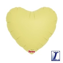 Balónek žluté srdce 35 cm, který létá 30 dní