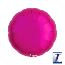 Balónek tmavě růžový kruh 63 cm, který létá 30 dní